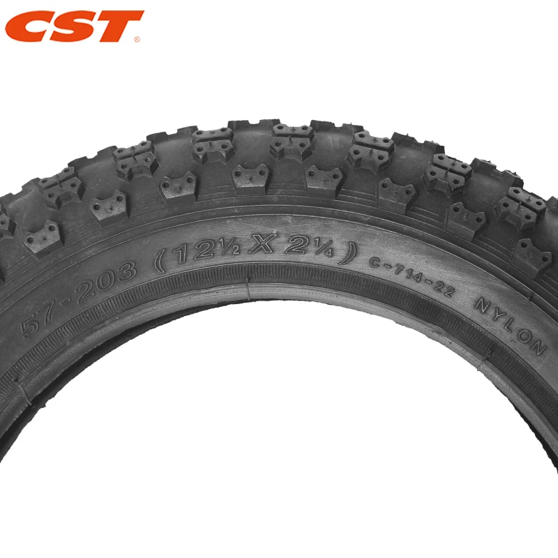 CST C714 bicycle tire 12 1/2 * 2 1/4 folding electric bike outer tire 12 inch wear-resistant anti slip sliding bike tire