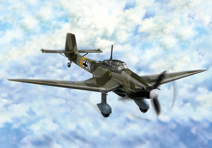 Hobbyboss 80286 1/72 Junkers Ju 87D-3 Stuka Plastit Model Kit-Kit Modello In Scala