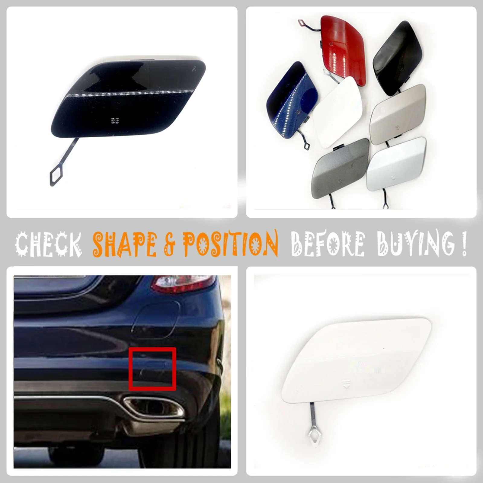 Fiat 500X Afdekkappen Sleepoog voor voorraad Fiat 500X Afdekkappen Sleepoog voor voorraad