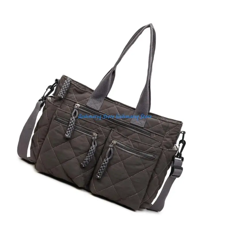 573B Puffer Toted Bag for Women Girls Crossbody Bag Quilted Top Handle Handbags Purses 5