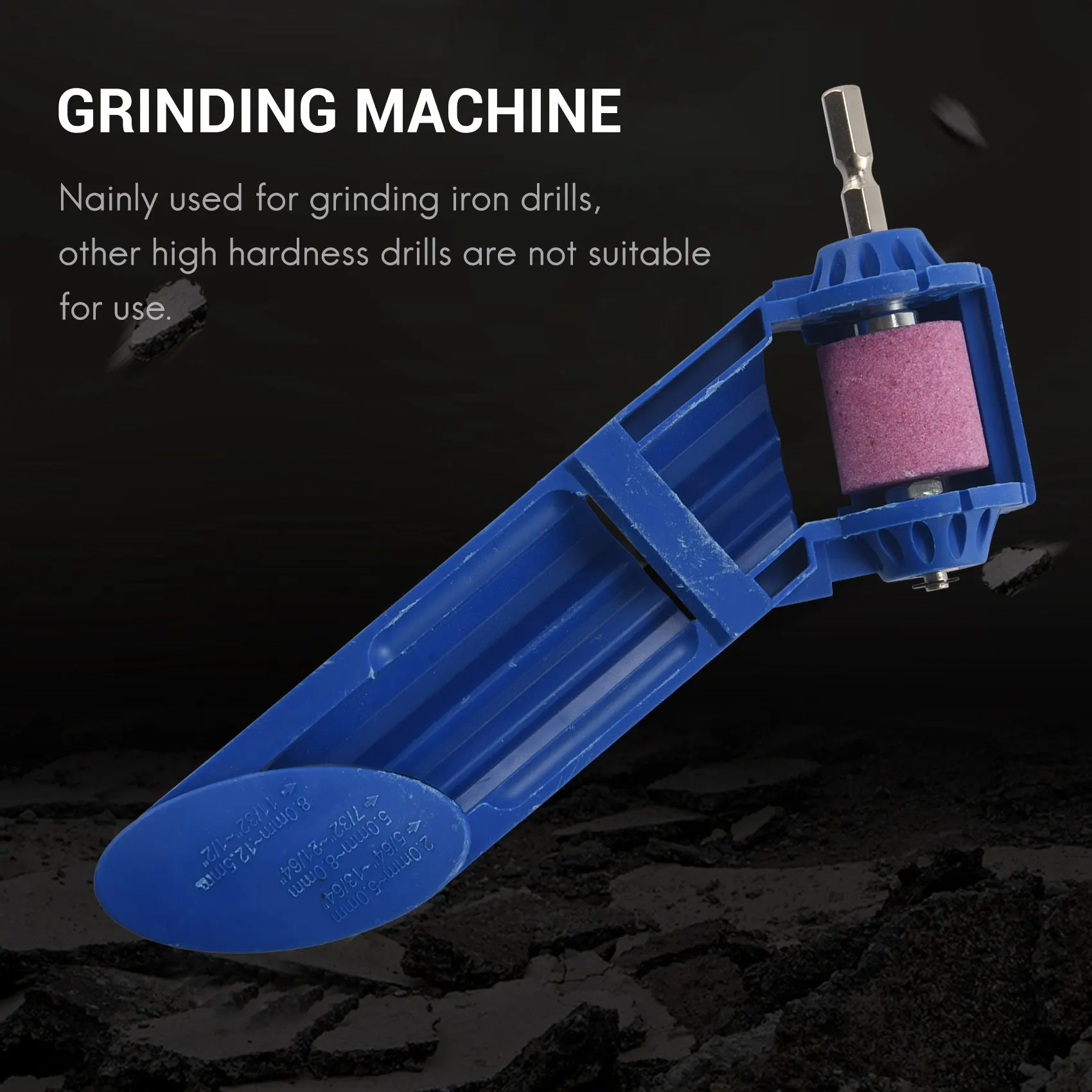2-12.5mm Drill Bit Sharpener Portable Corundum Grinding Wheel Tool Corundum Resisting Drill Polishing Grinder Wheel Tool 5