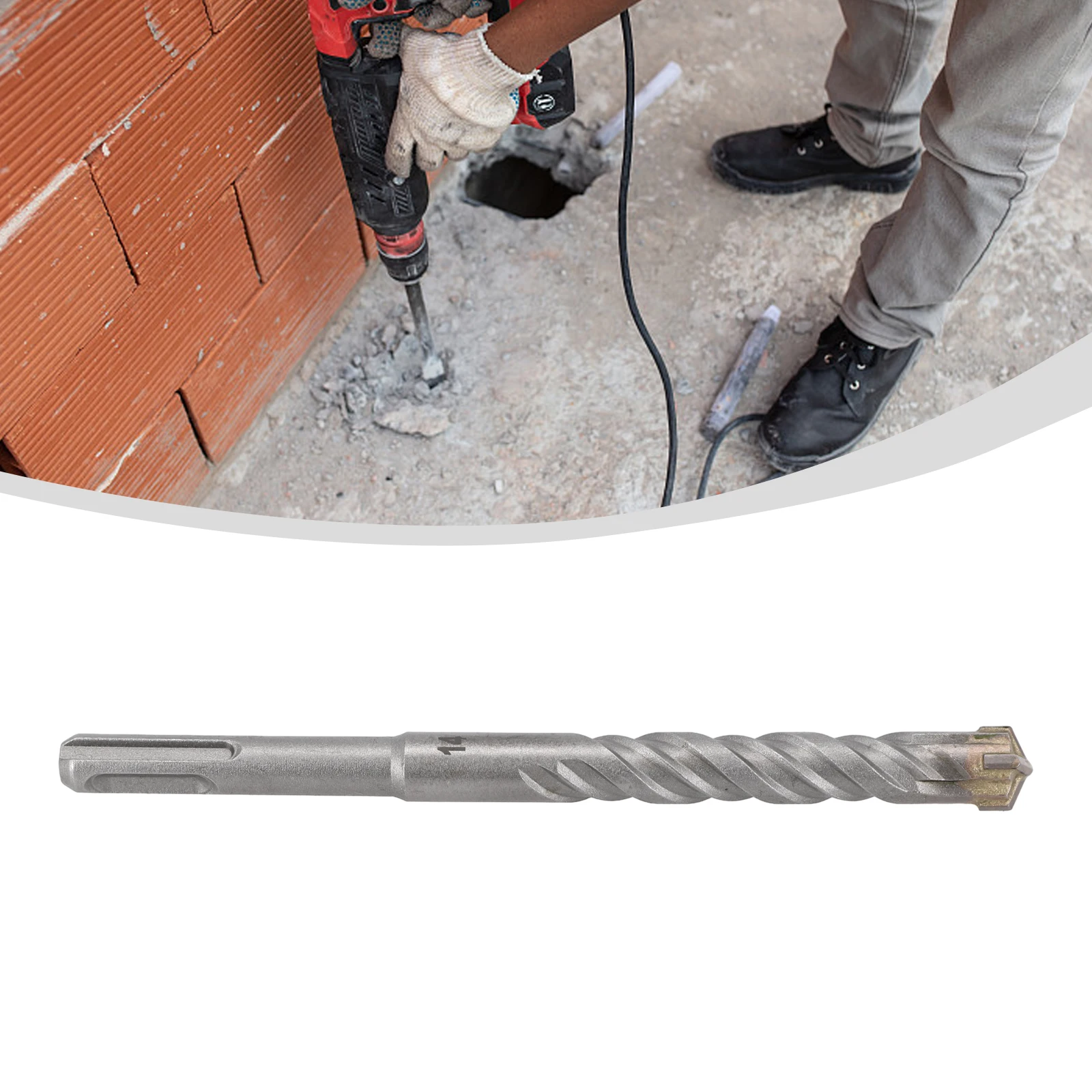 1pcs Electric Hammer Masonry Bit High Quality Concrete SDS Plus Drill Bit Cross Tips Wall Brick Block Drilling Bits 160mm