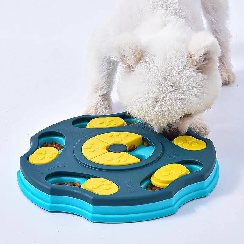 Dog Puzzle Toys Slow Feeder Interactive Increase IQ Food Dispenser Non-Slip Slowly Eating Bowl Cat Dogs Food Games 4