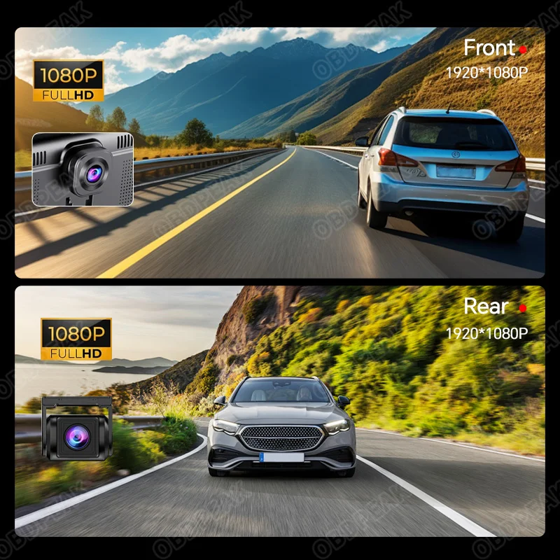 K60 Pro Rearview DVR Android 14 DashCam Wireless CarPlay Android