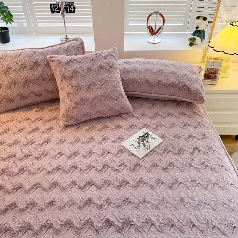 

MissDeer 2pcs Plush Pillowcases Warm Pillow Cover for Home Bed Solid Color Pillowcases 48x74cm funda cojin Rectangle