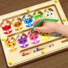 Magnetic Color Sorting Maze & Drawing Board Toddler Montessori Toys Number Matching Learning Counting Preschool Activity 3