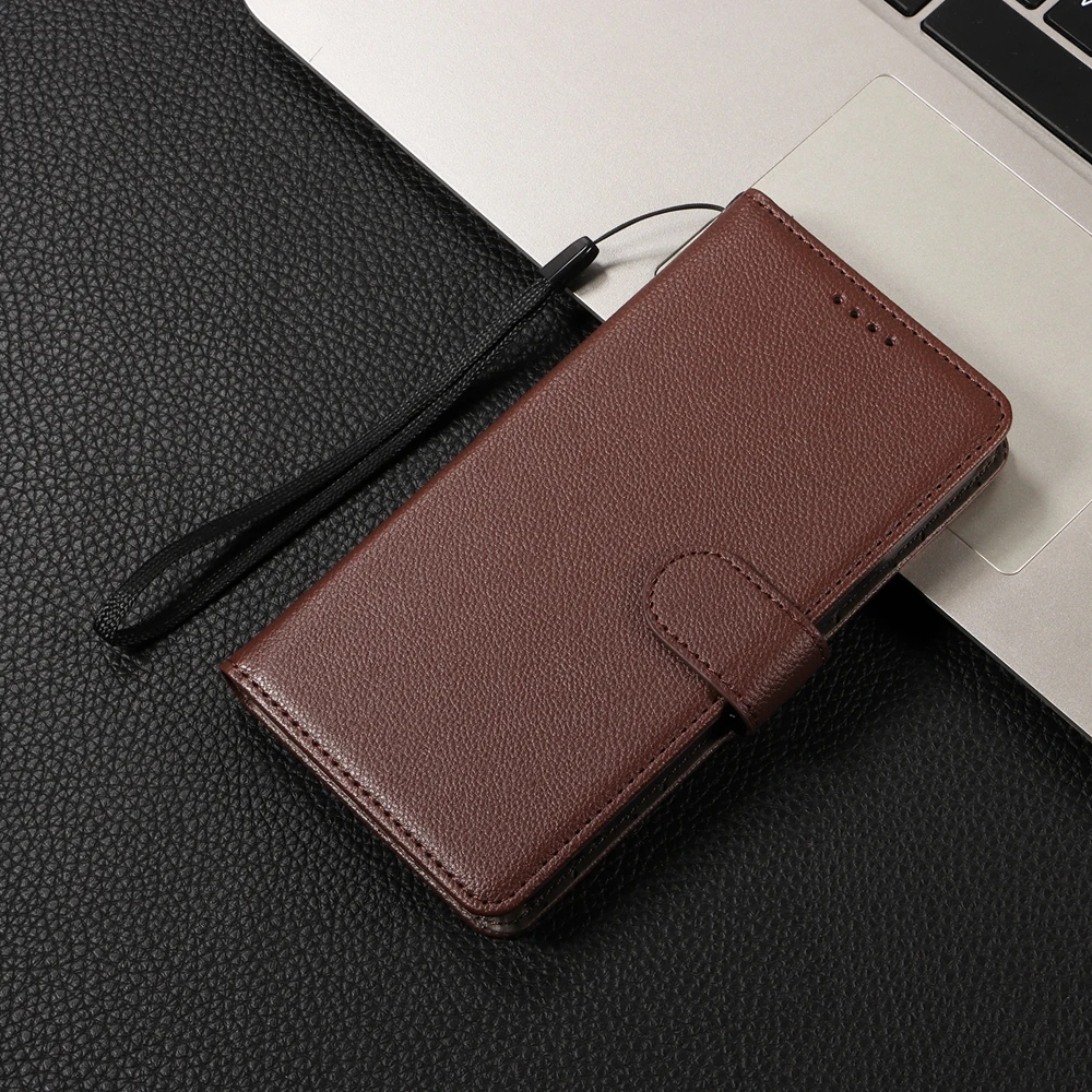 RFID Blocking Leather Wallet Phone Case with Magnetic Flip and Credit Card Slots