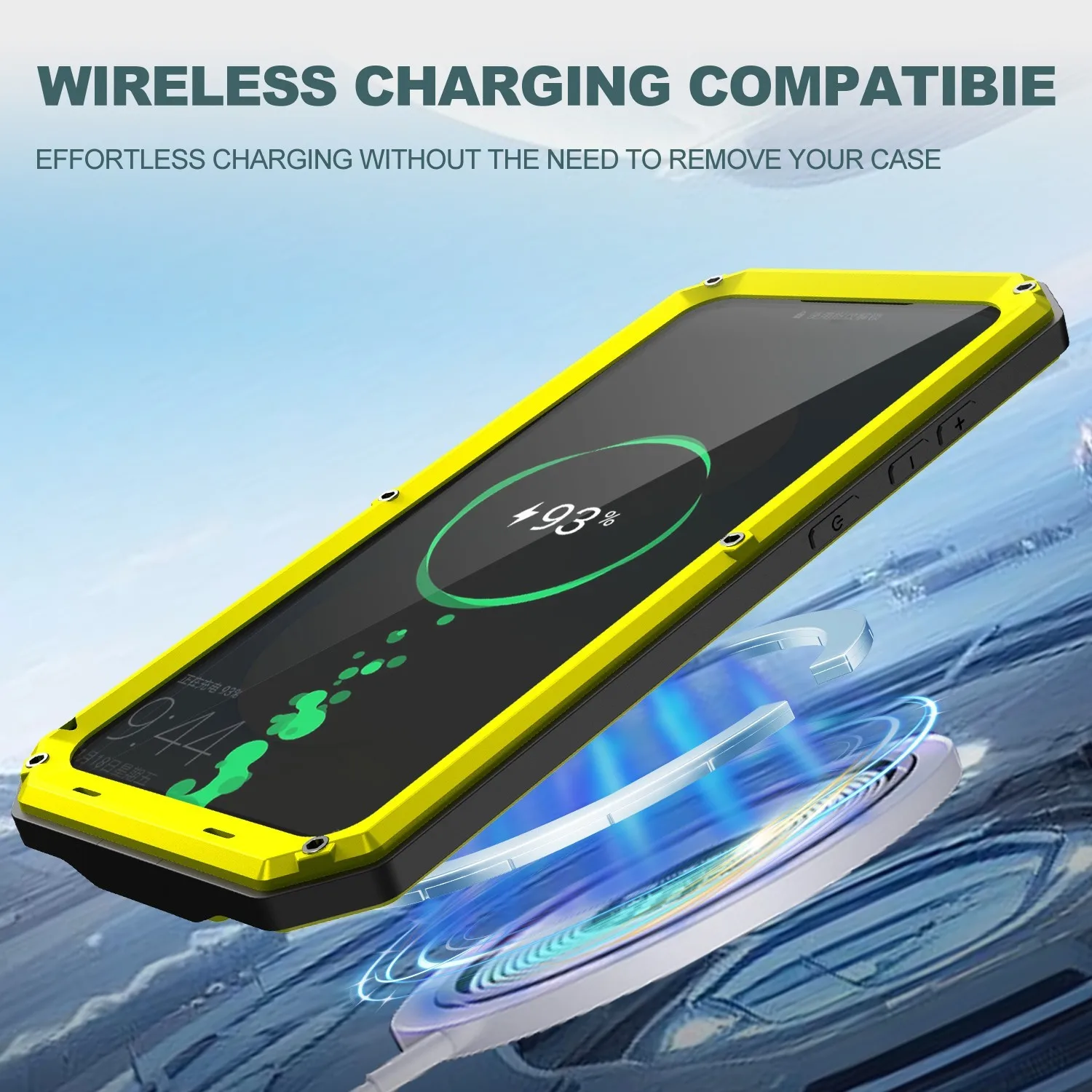 Sturdy Protective Case with Sliding Screen Cover and Shockproof Glass Protection