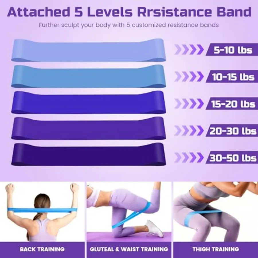 Waist Twister Machine Exercise - Ab Twister Board for Exercise with 5 Resistance Bands, 330LBS Capacity Waist Twisting Fitness T