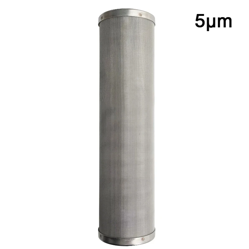 Water Filter Parts Stainless Steel Filter Element Prefilter Element Screen 10Inches 5 Micron/1Micron faucet water filter