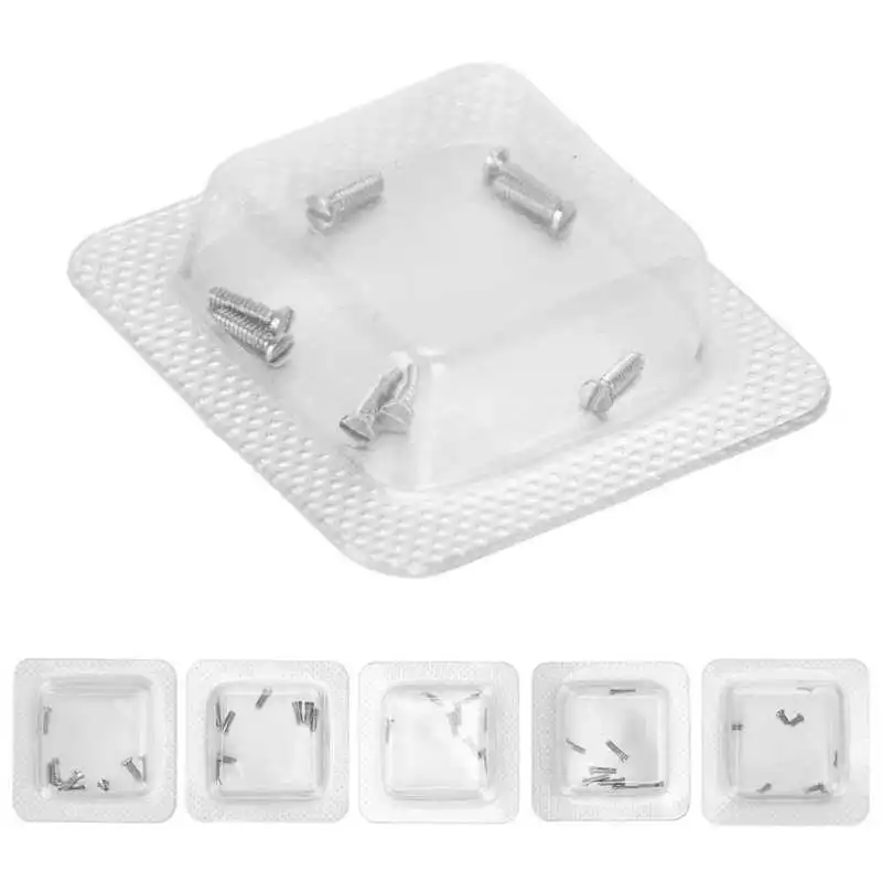 Stainless Steel Watch Screw High Accuracy Slot Type Watch Back Cover Screw Replacement Accessories for Watchmaker