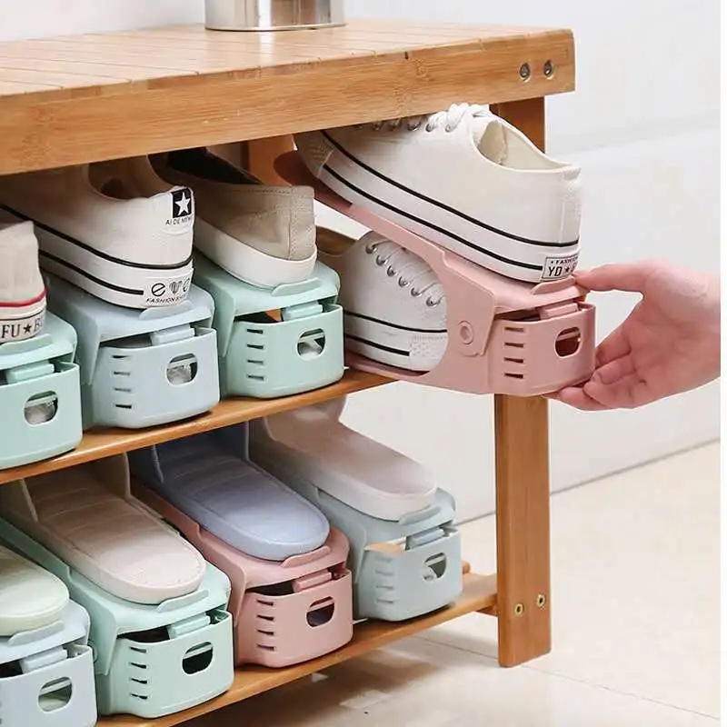 Shoebox Shoe Hanger Durable Adjustable Shoe Organizer Footwear Support Slot Space Saving Cabinet Closet Stand Shoes Shoebox shoe organizer