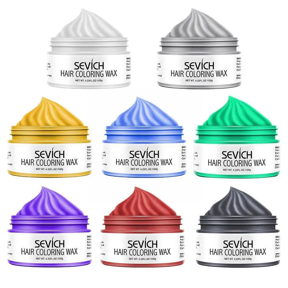 

30ml Fashion Lasting Ephemeral Colorful Hair Wax Disposable Cover Wax Hair White Temporary Hair Dye Hair Dye Hair Dyeing Z0A7