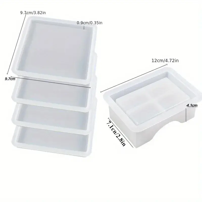 تتضمن مجموعة قوالب راتينج كوستر قطعة واحدة من قالب...