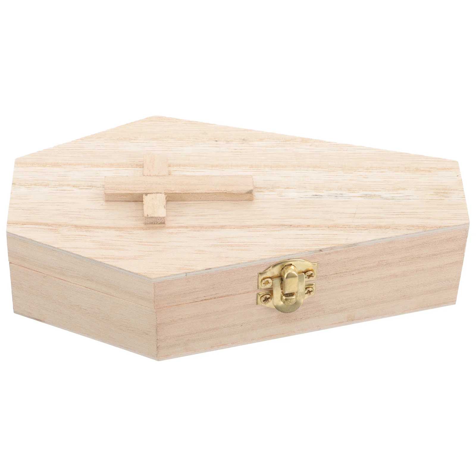 Mini Coffin Shaped Novelty Bag Gift Wooden Box Necklace Organizer Decor Ornaments for Crafts 4