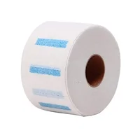 1 rouleau/paquet accessoire de coupe de cheveux cou papier réglable barbier dédié Salon de coiffure blanc noir bandes de cou 4