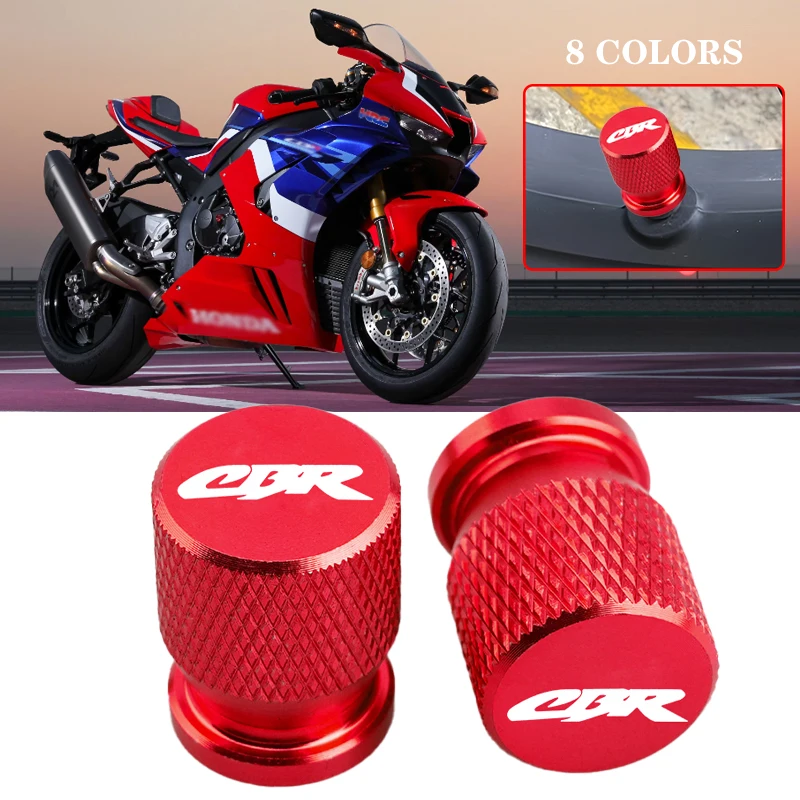 Motorcycle tire valve caps 2 pcs for HONDA CBR650F CBR600 CBR600RR CBR650R CBR900RR CBR929RR CBR954RR CBR1000RR