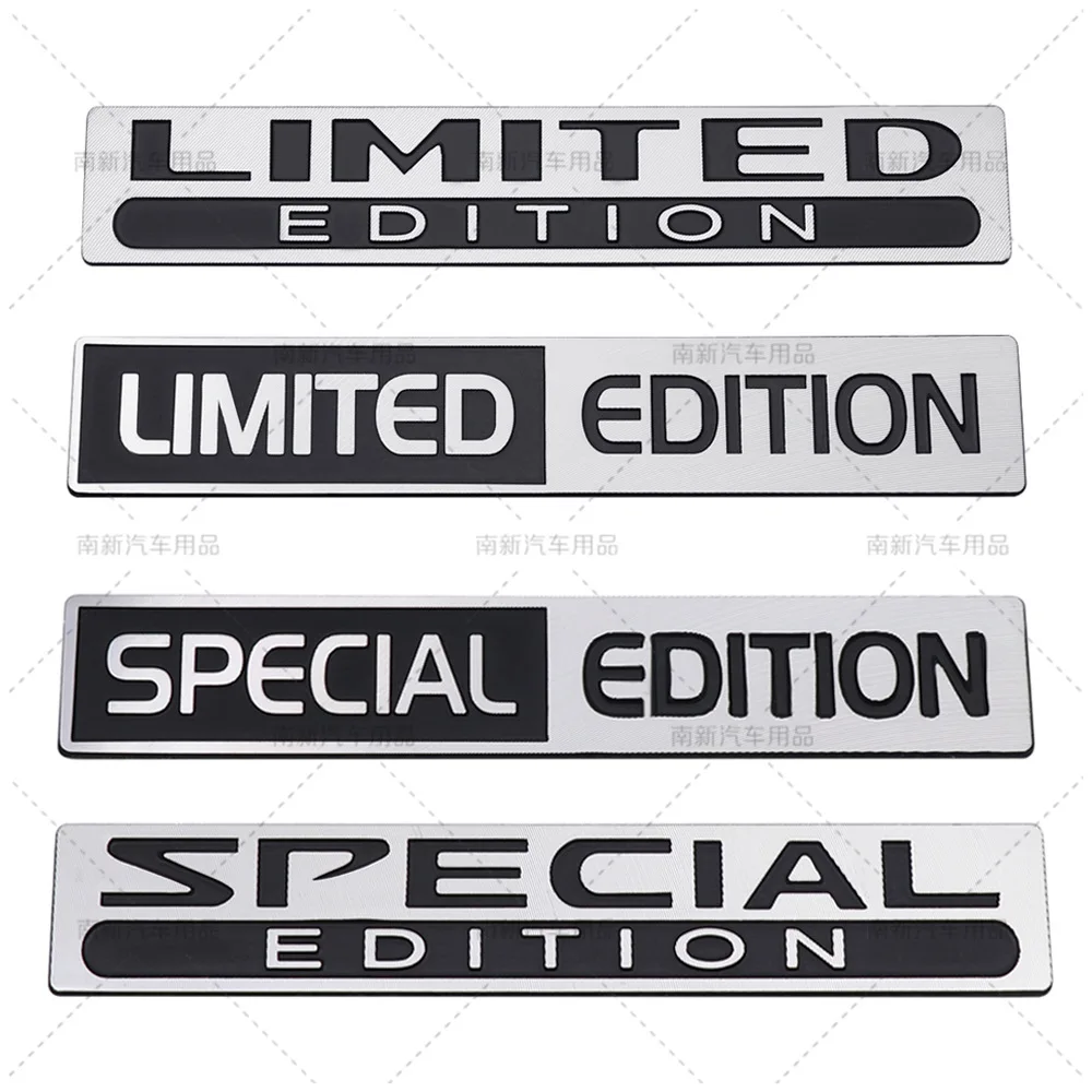 2 X 2 3D Limited Edition Metall Auto Aufkleber Sticker Logo