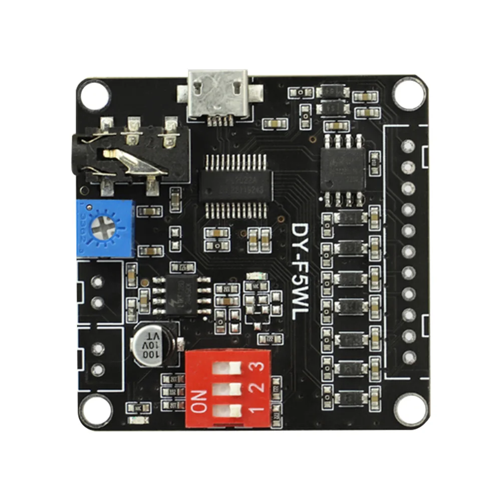 

DC3.7-5V 5W Trigger Serial Port Control F5WL Voice Playback Module with 4MB Flash Storage MP3 Music Player for Arduino
