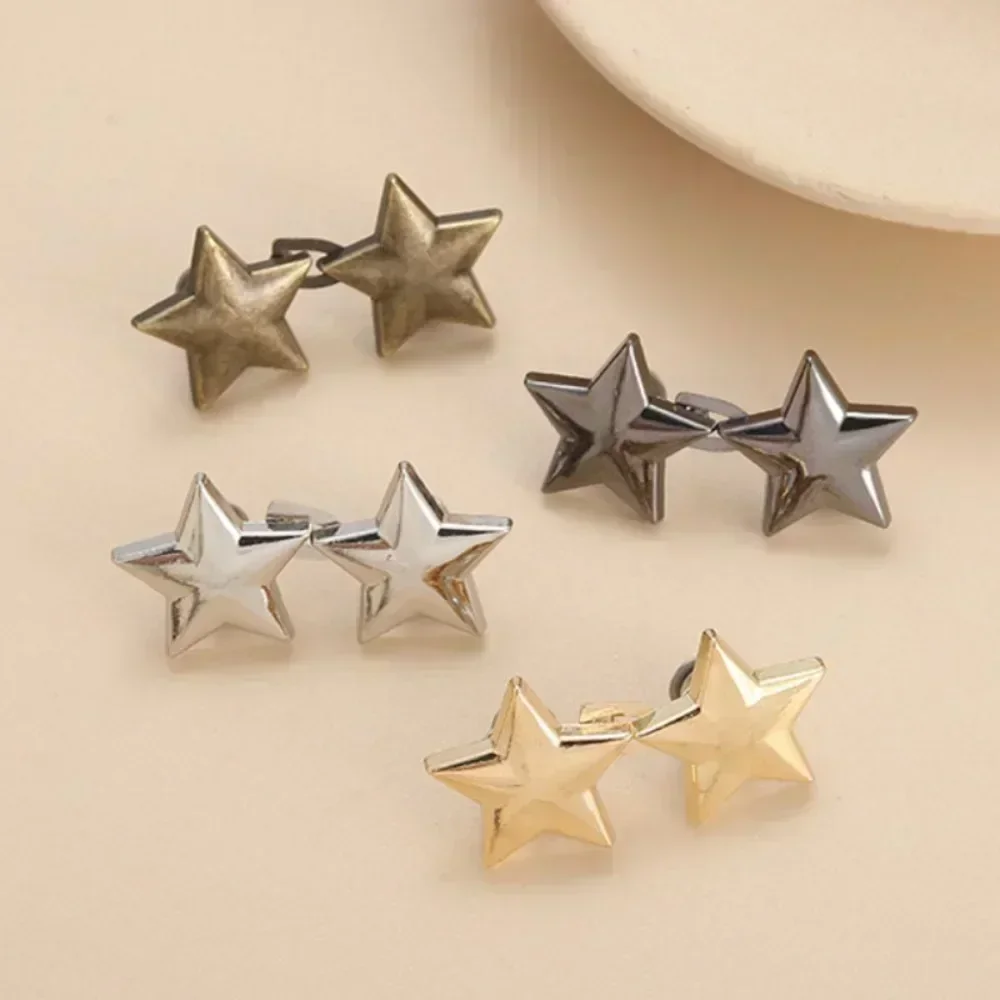 1pair Jeans Button Adjustable Clips for Pant Skirts Waist Tightener Buckle Snap Button Adjuster Pants Pin Retractable Button 4