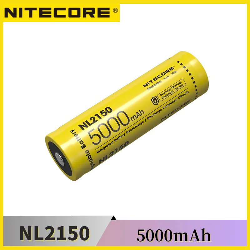 

Next Generation Nitecore NL2150 Rechargeable Li-ion 21700 Battery 5000 mAh with CE & ROHS Certifications