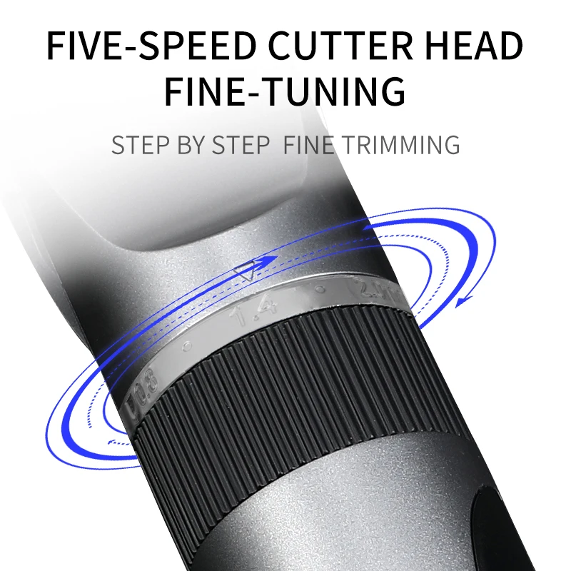 Tondeuse à cheveux professionnelle pour hommes, barbier, tondeuse à barbe, lame en céramique Rechargeable, Machine de coupe de cheveux pour adultes et enfants, faible bruit – Image 3