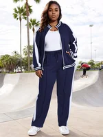 Wmstar femmes survêtement 2 pièces ensembles grande taille Jogging en gros à manches longues chemises pantalons décontracté sportif correspondant survêtement 2