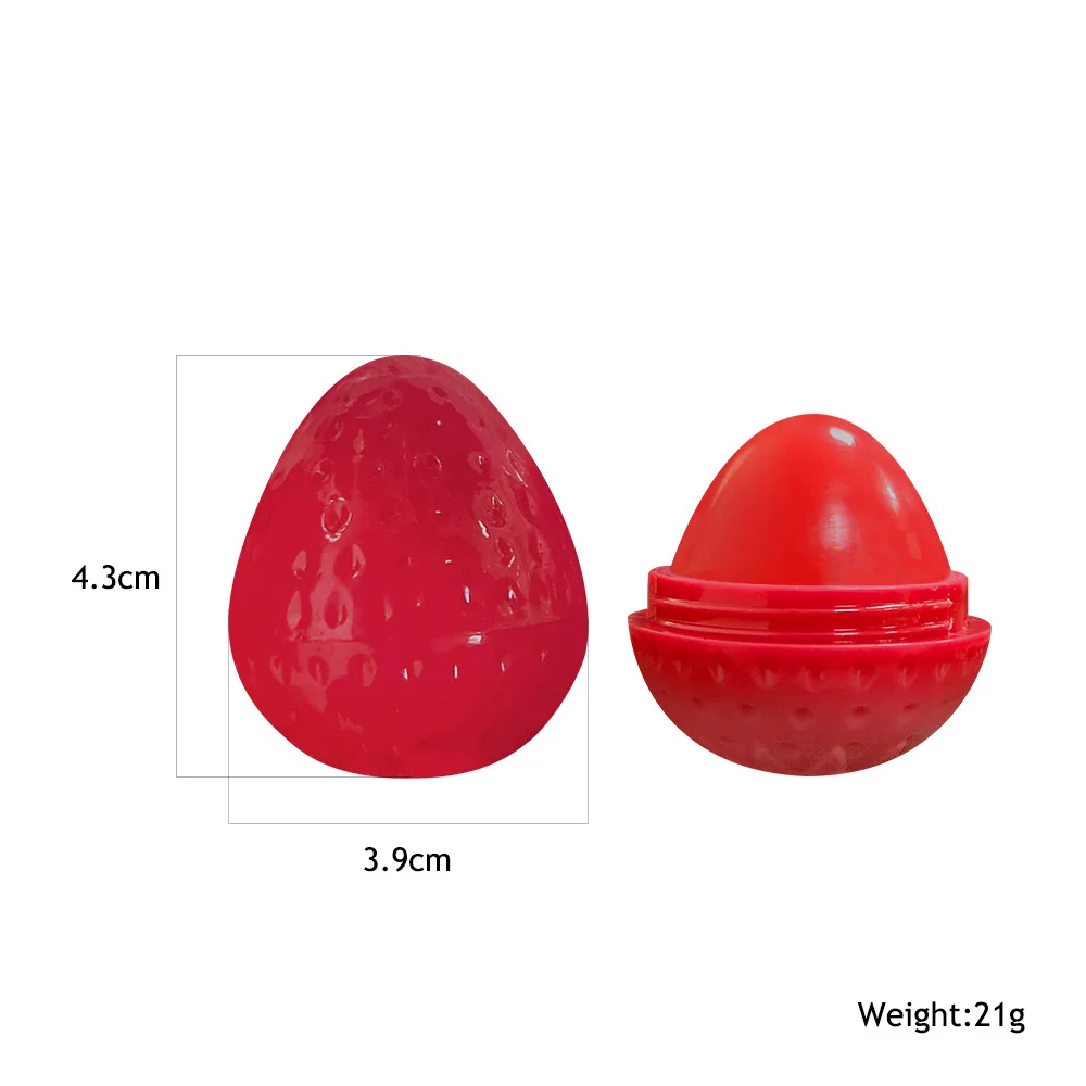 Strawberry Shape Moisturizing Lipstick Lip Plumper Fade Lip Line Fruit Flavor Gloss Fruit Flavored Repair Dead Skin Balm lip balm lip makeup lip plumper