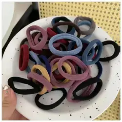 Variety Pack of Durable Elastic Nylon Hair Bands - Ultimate Hair Accessory Collection (50/100 PCS) - 100pcs (Mixed color)