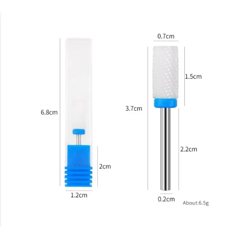 Ceramic Tungsten Nail Drill Bits Milling Cutter For Manicure Pedicure Nail Files Buffer Nails Art Equipment Accessories Tool 6