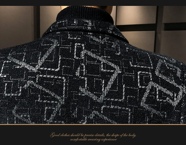 Mode Frühling Herbst männer Woolen Mäntel Beiläufige Dünne Windjacke Outwear Mid-Länge Gestreiften Mantel Jugend Koreanischen Stil Jacken – Detail 23
