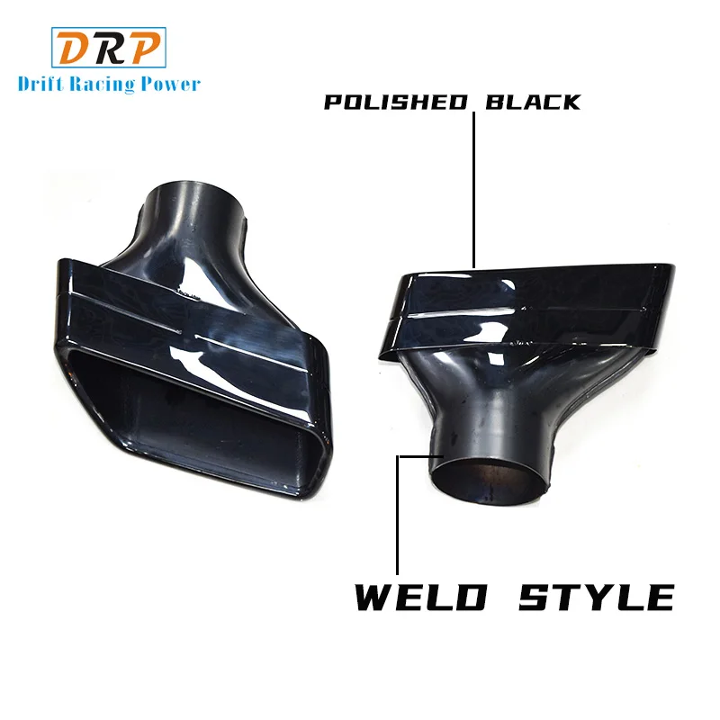 304 Stainless Steel Car Exhaust Tip For G30 G31 525i 530i 528i Muffler Tip Square Nozzle Original Design Tailpipe Tips
