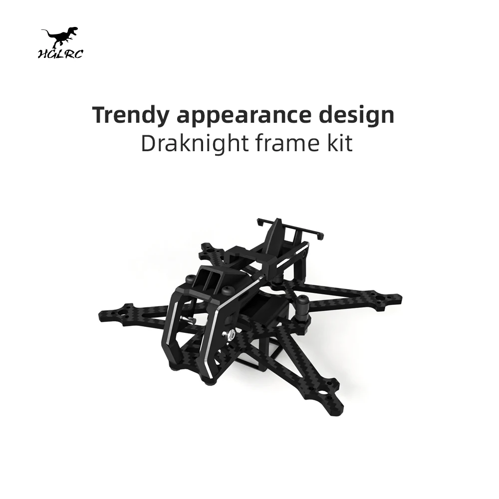 

HGLRC Draknight 2-inch Frame 17g Carbon fiber bottom Plate Aluminum alloy Accessories For DIY RC FPV Quadcopter toothpick Drone