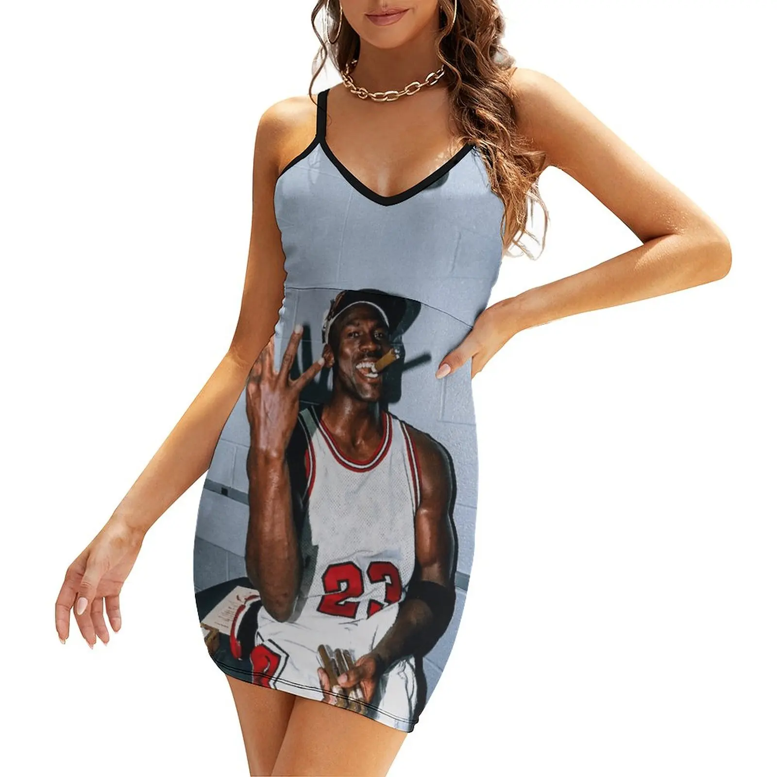 

Sexy Woman's Dress The Dress 2023 Basketball Stars Michaeler And Jordans (20) Women's Sling Dress Vintage Vacations Funny Nove