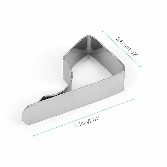 8 db Rozsdamentes Acél Csúszásgátló Terítőbilincsek Nem Csúszás Nélküli Rögzítés Tartó Esküvői Kemping Sétány Asztali Kendő Borító Rögzítő Klipek - Image 6