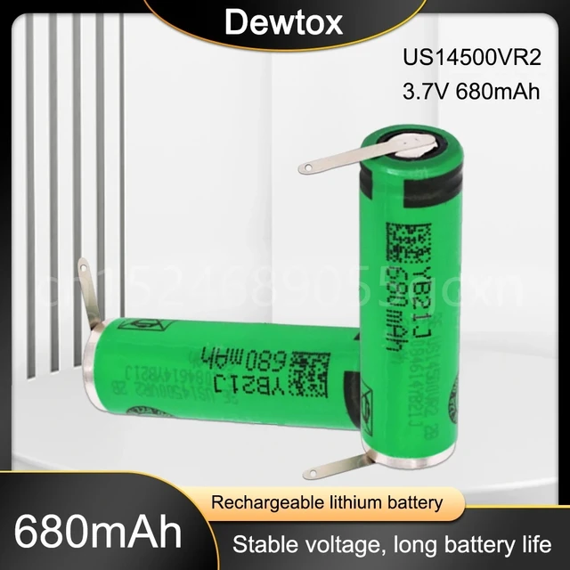 Accessoires Energie - Batterie AA 3,7v 680mAh Rechargeable 14500