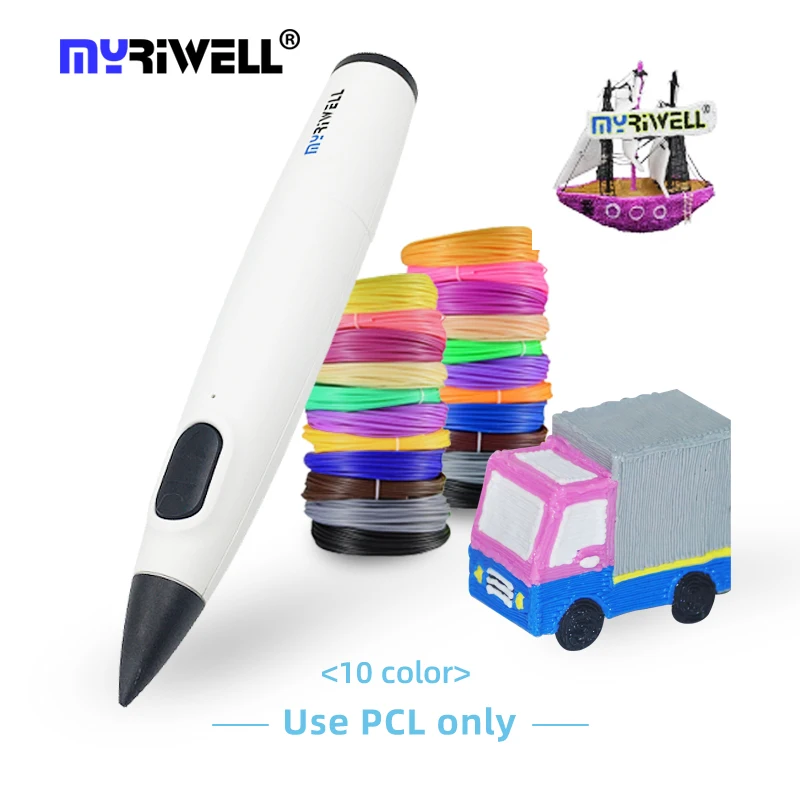 

Myriwell PCL Filament Creative 3D DIY Drawing Pencil For Kids Children Toys Birthday Gift 3D Pen DIY 3D Printing Pen