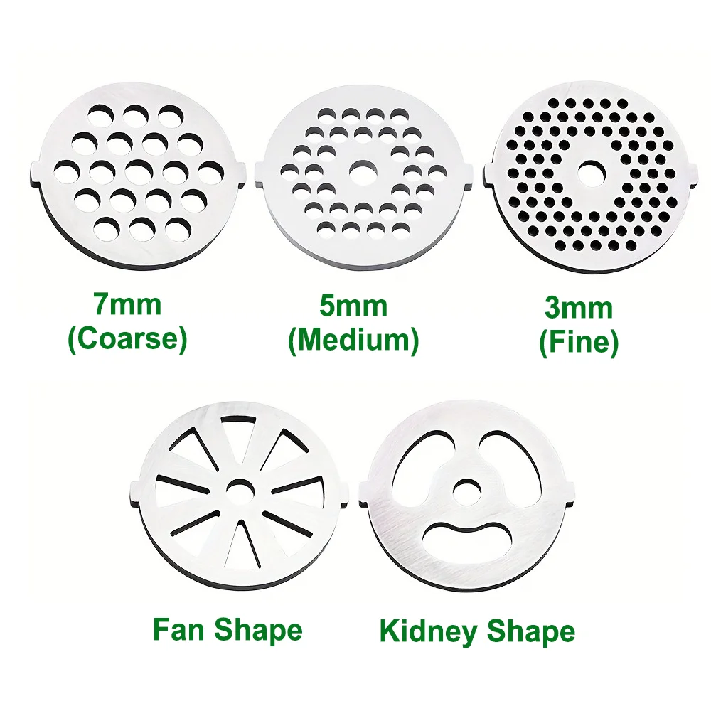 Meat Grinder Blades Plate Discs Stainless Steel Cutting Plate for Size 5 Stand Mixer replacement parts