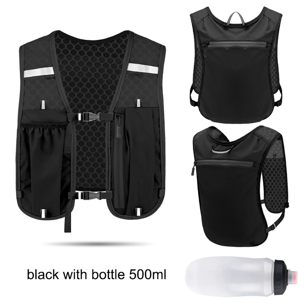 black with bottle