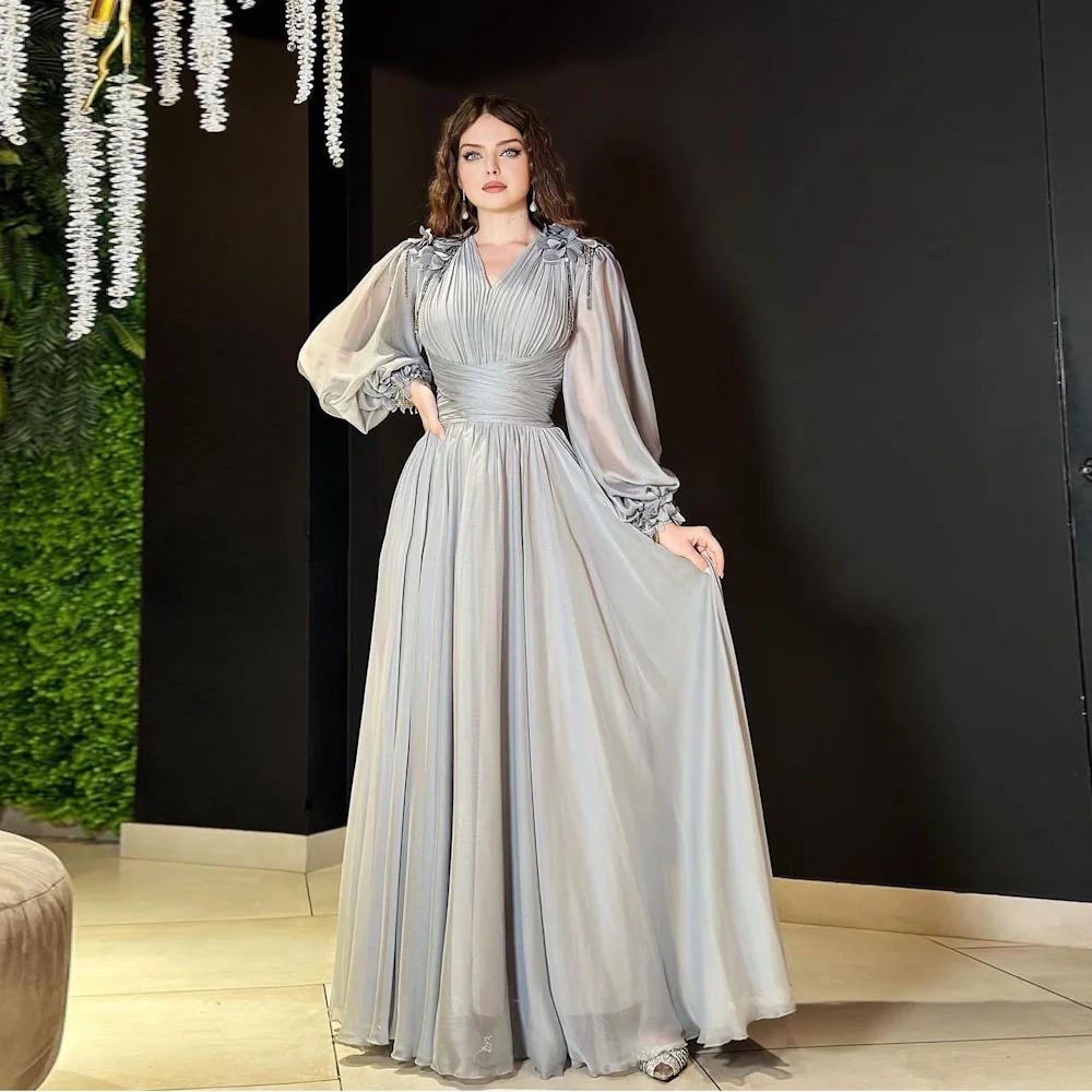 

Mignon Chiffon A-line Sweetheart Ruffle Prom Gown Populer Floor-length Formal Elegant Evening Party Dress for Women 2023