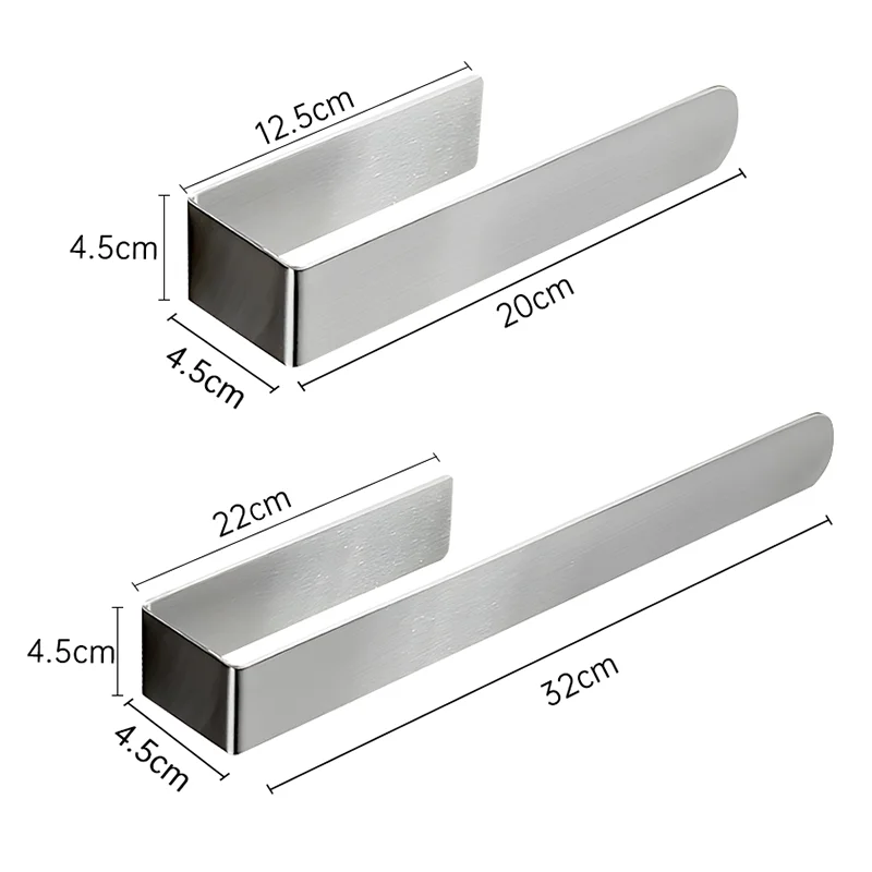 Towel Holder Stainless Steel Towel Ring Self-Adhesive Bathroom Kitchen No Drilling