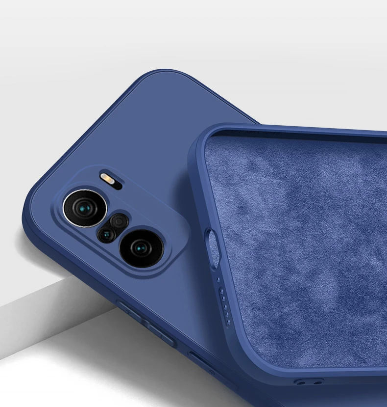 Carcasă originală pătrată din silicon lichid pentru Poco F3 PocoF3 Poco F 3 Pro, moale, pentru Xiaomi Poco F3 Poco F3 PocoF3 Poco_voghion.com