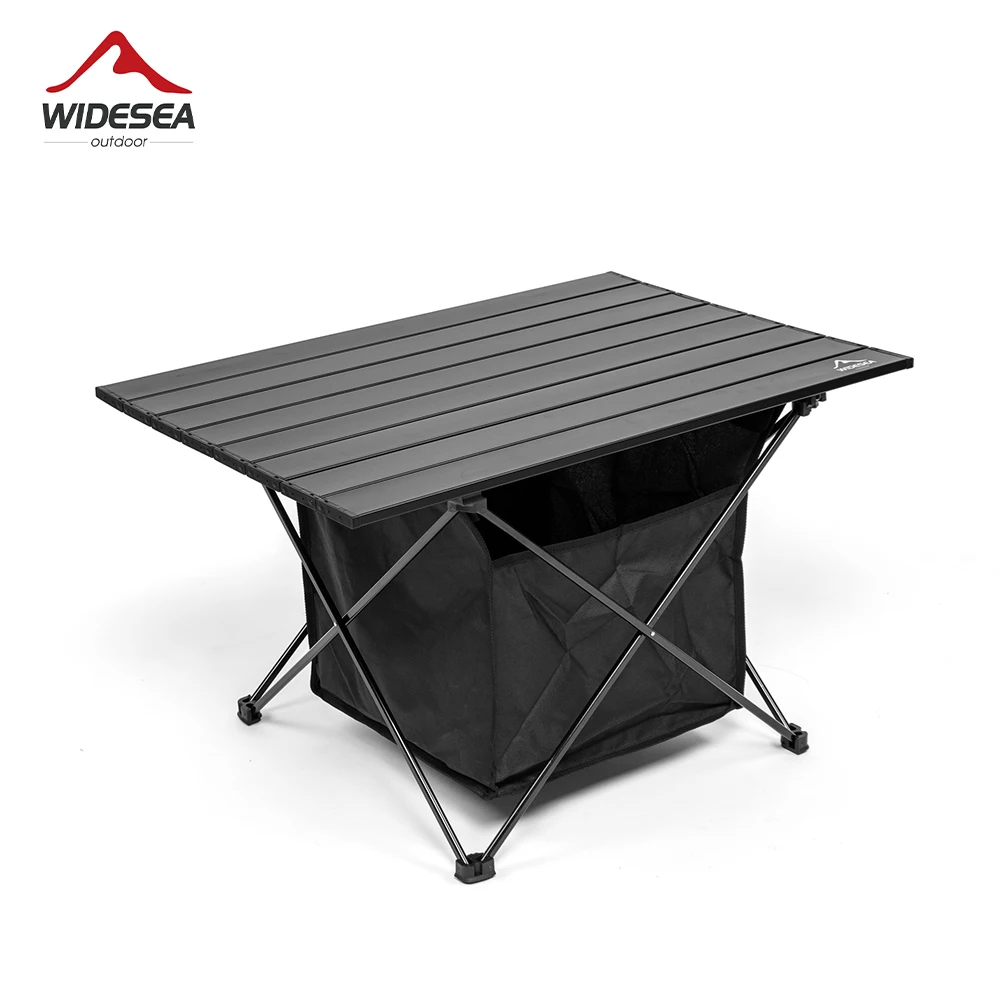 Widesea Camping Folding Roll Tables Picnic Foldable Desks Outdoor