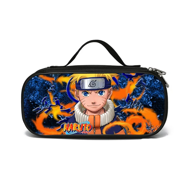 Belita Amy 3pcs/Set Naruto Backpack Cartoon Anime Figures Student School Bag High-Capacity Travel Bag Messenger Bag Pencil Case Kids Gift Other