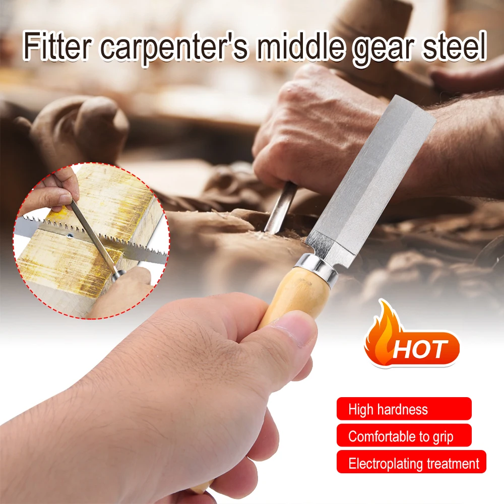 Description Picture 6 of item4/5 Inches Diamond Rhombic File Wooden Handle Metal Diamond Wood Carving Metal Glass Grinding Woodworking Garden