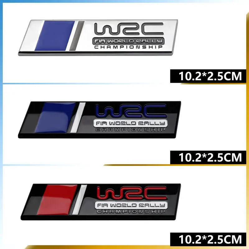 Per Mitsubishi Evo Vw Polo R Golf Skoda Fabia Yaris Peugeot 307 Ford Focus Wrc Rally Metal Badge Car Body Sticker Griglia Decor
