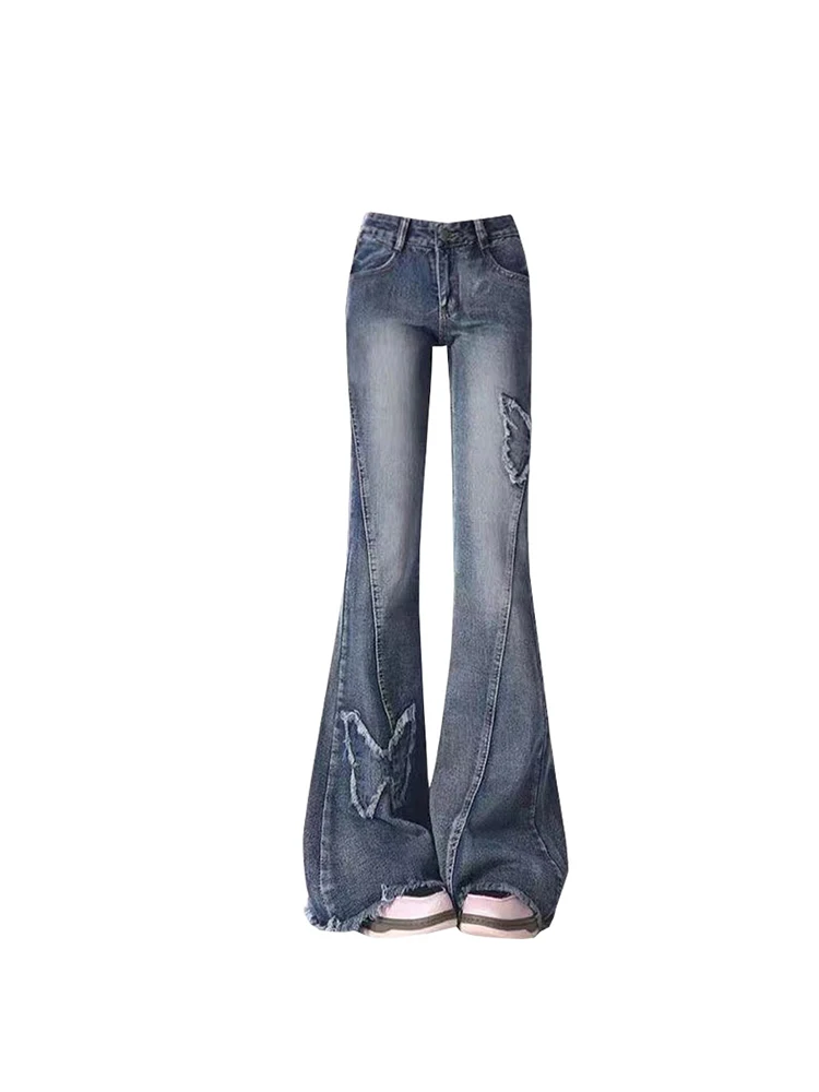 ◆GLOWNY◆ WESTERN FLARE JEANS VINTAGE BLUE GY25HSDN202 WESTERN FLARE JEANS (VINTAGE BLUE) - GLOWNY