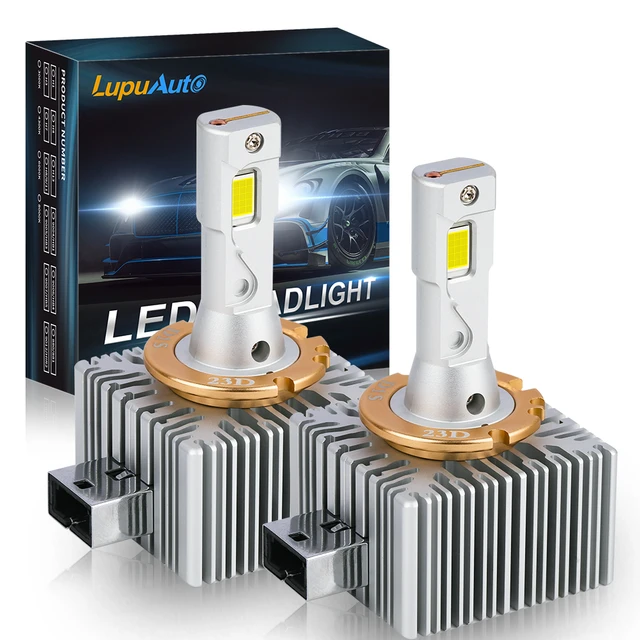 LupuAuto D1S LED Headlights Canbus 150W 40000Lm HID D2S D5S D3S D4S D8S D1R  D2R D3R D4R LED Canbus Turbo 6500K CSP Plug&Play - AliExpress