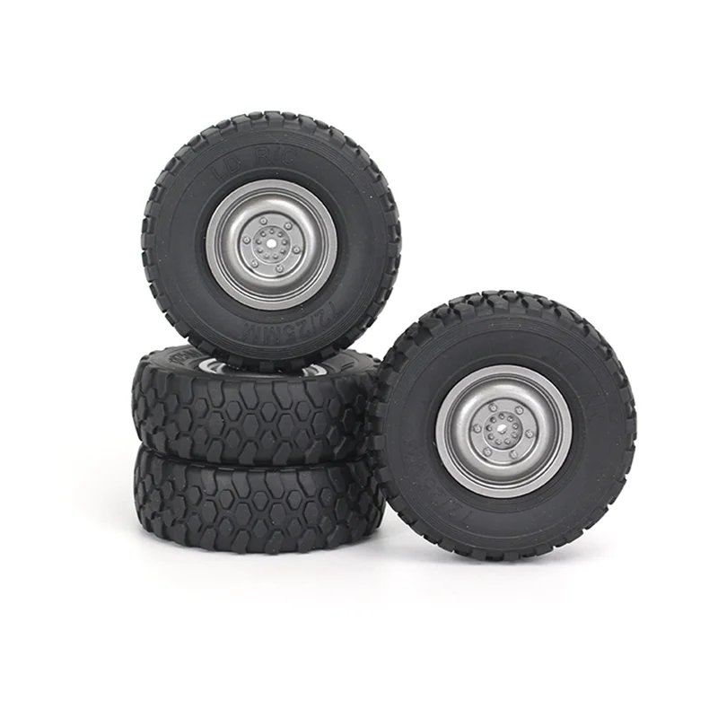 72mm Soft Tire Wheel for MN D90 MN98 MN99S WPL C14 C24 C34 B14 B24 LDRC P06 RC Car Upgrade Parts 4Pcs
