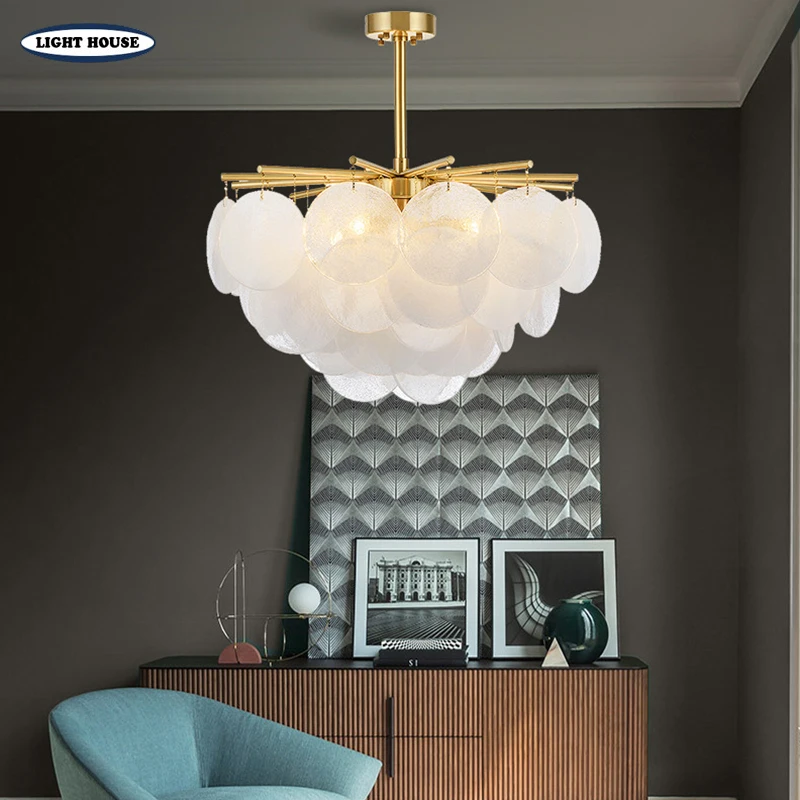 

Modern Crysta Chandelier Round Pendant Light for Living Room Ceiling Chandelier Living Room Decoration